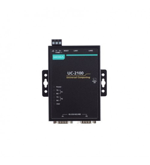 UC-2111-LX, Compact RISC-based embedded computer with 600 MHz processor, 2 serial ports, 2 LAN ports, 1 microSD slot UC-2111-LX, Compact RISC-based embedded computer with 600 MHz processor, 2 serial ports, 2 LAN ports, 1 microSD slot