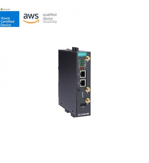 UC-8112A-ME-T-LX, Arm-based DIN-rail industrial computer with 2 Ethernet ports, 2 serial ports, 1 Mini PCIe slot for Wi-Fi or LTE, -40 to 75°C operating temperature UC-8112A-ME-T-LX, Arm-based DIN-rail industrial computer with 2 Ethernet ports, 2 serial ports, 1 Mini PCIe slot for Wi-Fi or LTE, -40 to 75°C operating temperature