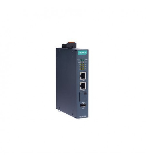 UC-8210-T-LX-S, Arm Cortex-A7 dual-core 1 GHz IIoT gateway with built-in TPM module, 1 CAN port, 4 DIs, 4 DOs, -40 to 85°C operating temperature UC-8210-T-LX-S, Arm Cortex-A7 dual-core 1 GHz IIoT gateway with built-in TPM module, 1 CAN port, 4 DIs, 4 DOs, -40 to 85°C operating temperature