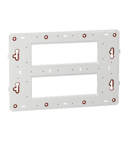 Schneider Electric UNPGP12M - fixing frame, Unica Pure, 2 gangs, 2 x 6 modules