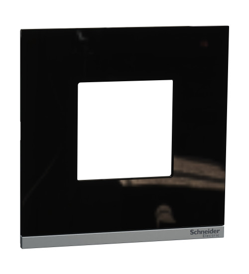 Schneider Electric UNPSP2M_GB - cover frame, Unica Pure, 1 gang, 2 modules, pearl Black