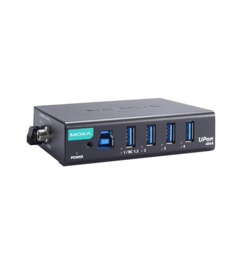 UPort 404A, 4-port industrial-grade USB 3.2 hubs, 0 to 60°C operating temperature UPort 404A, 4-port industrial-grade USB 3.2 hubs, 0 to 60°C operating temperature
