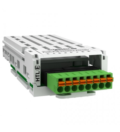 Schneider Electric VW3A3424 - High threshold logic encoder interface module, Altivar, 12 to 24V, 0.1 to 0.2A, 1 removable spring connector