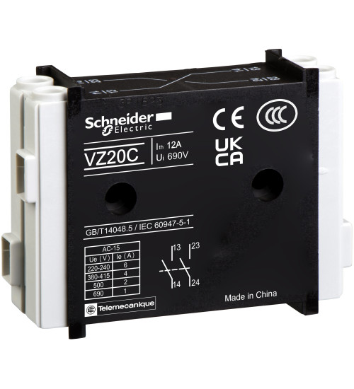 Schneider Electric VZ7 - TeSys VARIO - auxiliary contact block - 1 NC early-break+1 NO late-make