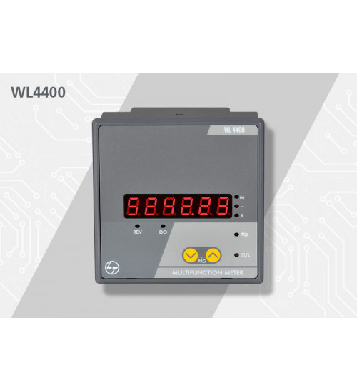 WC444021OOOO - AC-0.5, Multifunction, 4440 LCD Meter with RS485 - L&T