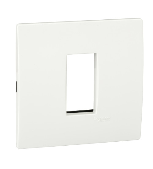 Schneider Electric X0701 - Opale cover frame with fixing frame 1 module white