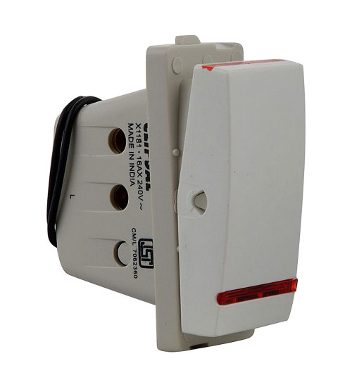 Schneider Electric X1181WH - Opale switch with indicator lamp 1-way 16 A white