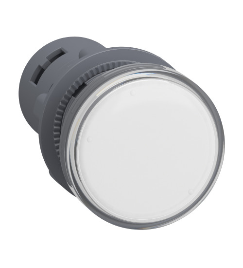 Schneider Electric XA2EVB1LC - round pilot light Ã 22 - white - integral LED- 24 V AC/DC- screw clamp terminals