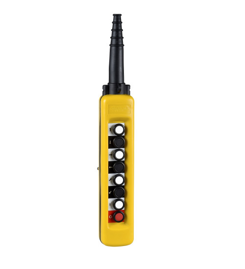 Schneider Electric XACA871 - Pendant control station, plastic, yellow, 8 push buttons