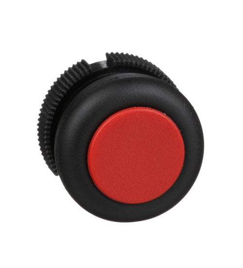 Schneider Electric XACA9414 - round head for pushbutton - spring return - XAC-A - red - booted