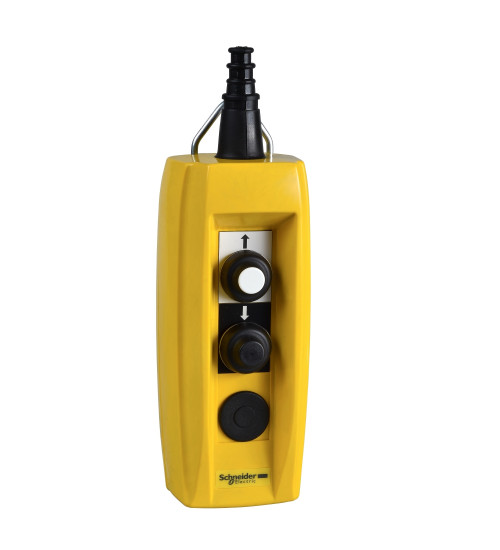 Schneider Electric XACB9214 - booted head for pushbutton XAC-B - red - 16 mm, -25..+70 Â°C