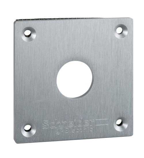 Schneider Electric XAPE301 - drilled front plate - XAP-E - metal - 1 opening