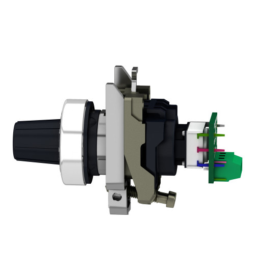 Schneider Electric XB4BD912R10K - Harmony XB4, Complete potentiometer, metal, Ã22, 10K