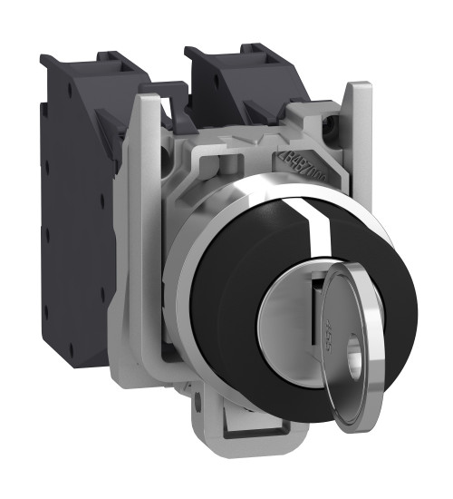 Schneider Electric XB4BG03 - black selector switch Ã22 3-position stay put 2NO 600V