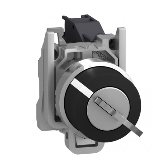 Schneider Electric XB4BG41 - black selector switch Ã22 2-position stay put 1NO 600V