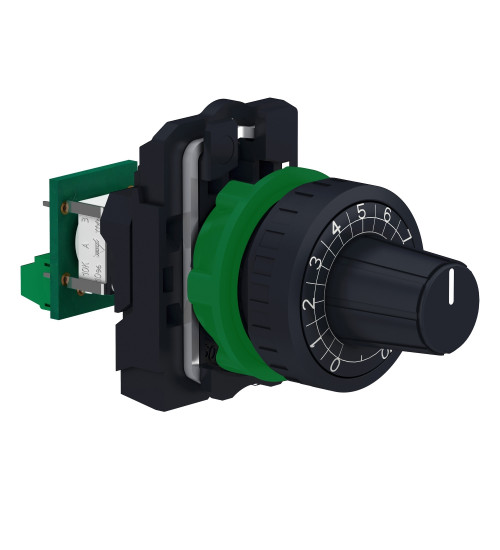 Schneider Electric XB5AD912R4K7 - Complete potentiometer, plastic, Ã22, 4K7