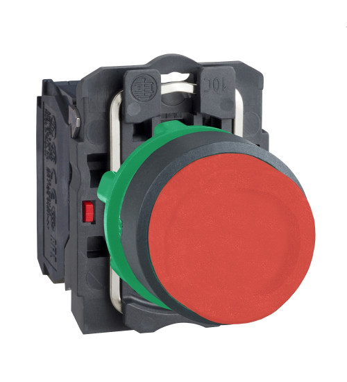 XB5AW14M2N - XB5 Red Contact-1NC Flush Integral - | Schneider Electric