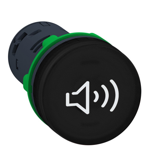 Schneider Electric XB5KSB - Complete buzzer, plastic, Ã22, continuous or intermittent tone, 24 V AC/DC