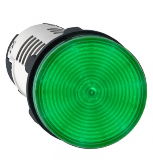 XB7EV03BP - Monolithic pilot light, plastic, green, Ø22, integral LED, 24 V AC/DC | Schneider Electric