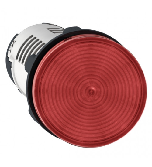 Schneider Electric XB7EV04MP - Monolithic pilot light, plastic, red, Ã22, integral LED, 230â¦240 V AC