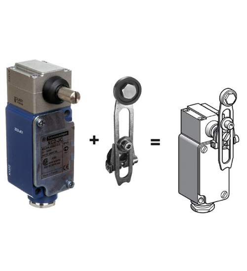 XC2JC10131 - Limit switch, Limit switches XC Standard, XC2 J, roller lever, 1 C/O - Telemecanique Sensors XC2JC10131 - Limit switch, Limit switches XC Standard, XC2 J, roller lever, 1 C/O - Telemecanique Sensors