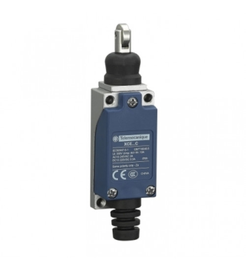 XCE103C - Steel roller plunger, vertical actuation - Telemecanique