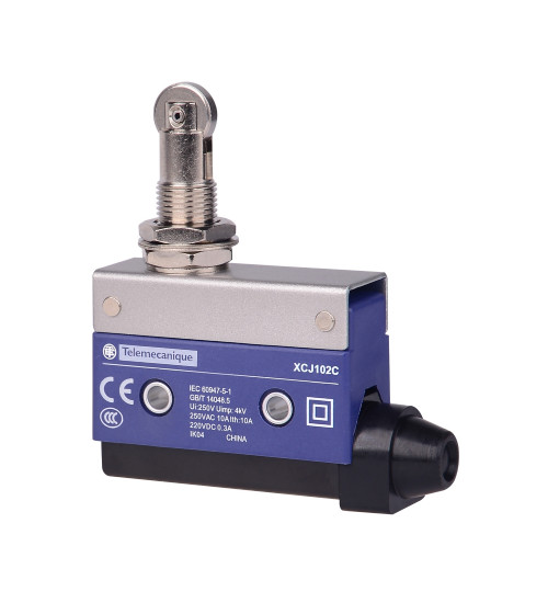 XCJ102C - Steel roller plunger, horizontal actuation - Telemecanique Sensors