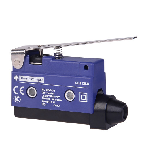 XCJ126C - Long flat lever plunger - Telemecanique Sensors