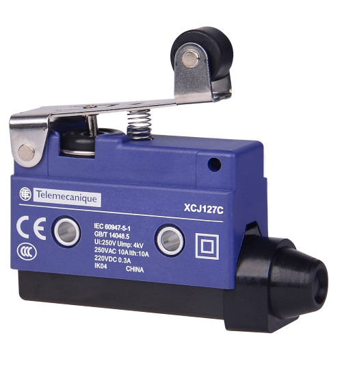 XCJ127C - Short flat lever, roller end plunger - Telemecanique Sensors