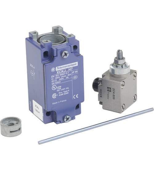 XCKJ10553H7 - Limit switch, XC Standard, XCKJ, metal round rod lever 3 mm, 1NC+1 NO, snap, 1/2NPT - Telemecanique Sensors XCKJ10553H7 - Limit switch, XC Standard, XCKJ, metal round rod lever 3 mm, 1NC+1 NO, snap, 1/2NPT - Telemecanique Sensors