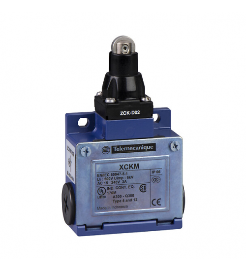 XCKM502H29 - Limit switch, Limit switches XC Standard, XCKM, steel roller plunger, 1NC+1 NO, slow break, M20 - Telemecanique Sensors XCKM502H29 - Limit switch, Limit switches XC Standard, XCKM, steel roller plunger, 1NC+1 NO, slow break, M20 - Telemecanique Sensors