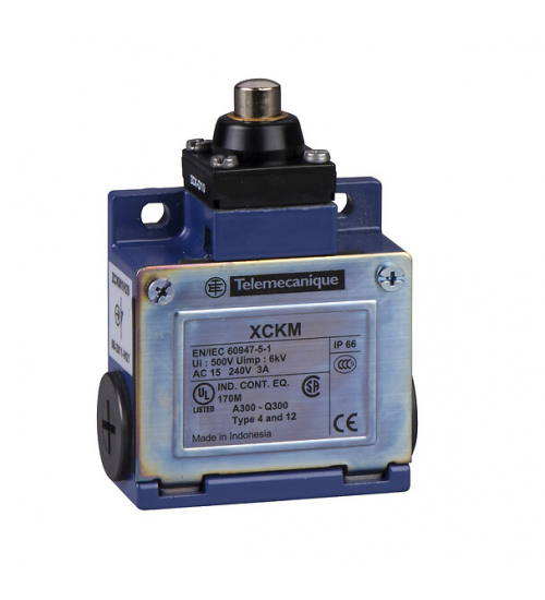 XCKML110H29 - Limit switch, Limit switches XC Standard, XCKM, metal end plunger, 1NC+1 NO, snap action, M20 - Telemecanique Sensors XCKML110H29 - Limit switch, Limit switches XC Standard, XCKM, metal end plunger, 1NC+1 NO, snap action, M20 - Telemecanique Sensors