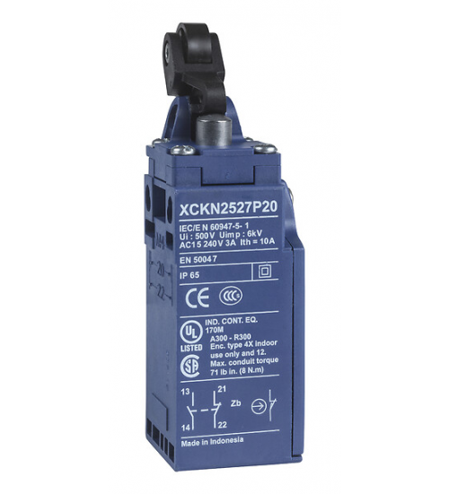 XCKN2127G11 - Limit switch, Limit switches XC Standard, XCKN, thermoplastic plastic roller lever plungVer, 1NC+1 NO, snap, Pg11 - Telemecanique Sensors XCKN2127G11 - Limit switch, Limit switches XC Standard, XCKN, thermoplastic plastic roller lever plungVer, 1NC+1 NO, snap, Pg11 - Telemecanique Sensors