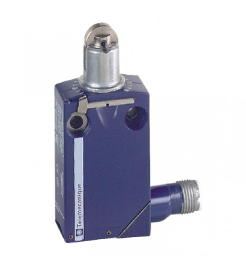 XCMD2102C12 - Limit switch, Limit switches XC Standard, XCMD, steel roller plunger, 1NC+1 NO, snap, M12 - Telemecanique