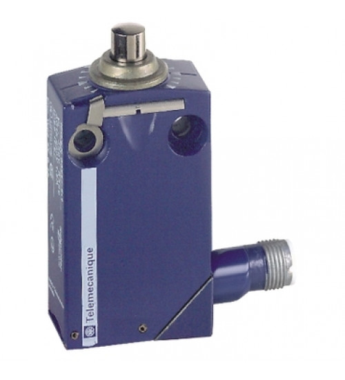 XCMD2110C12 - Limit switch, Limit switches XC Standard, XCMD, metal end plunger, 1NC+1 NO, snap, M12 - Telemecanique Sensors