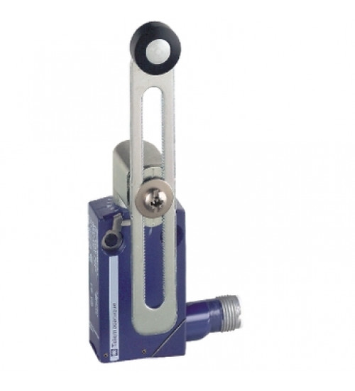 XCMD2145C12 - Limit switch, Limit switches XC Standard, XCMD, thermoplastic plastic roller lever var.length, 1NC+1 NO, snap, M12 - Telemecanique