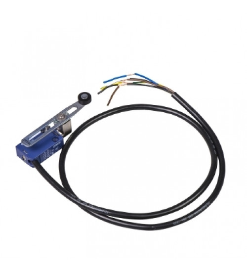 Telemecanique XCMD2145L1 - Limit switch, Limit switches XC Standard, XCMD, thermoplastic plastic roller lever var.length, 1NC+1 NO, snap, 1 m