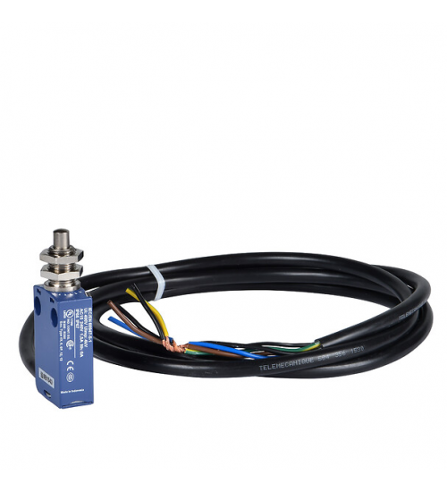 XCMD25F0L1 - Limit switch, Limit switches XC Standard, XCMD, M12 metal end plunger, 1NC+1 NO, slow, 1 m - Telemecanique Sensors XCMD25F0L1 - Limit switch, Limit switches XC Standard, XCMD, M12 metal end plunger, 1NC+1 NO, slow, 1 m - Telemecanique Sensors