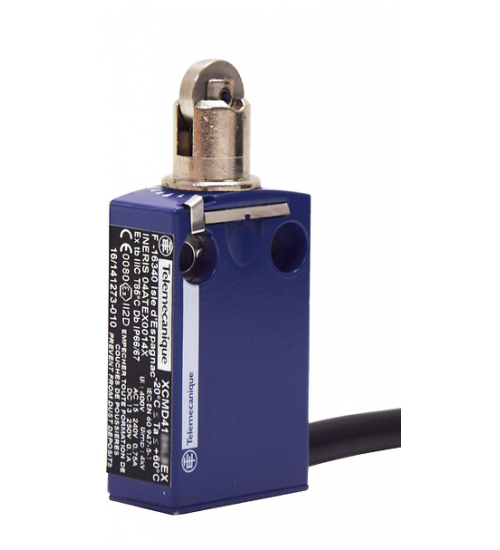 XCMD4102L5EX - Limit switch, Limit switches XC Standard, XCMD, roller plunger, 2NC + 2 NO, ATEX/ IECEx - Telemecanique Sensors XCMD4102L5EX - Limit switch, Limit switches XC Standard, XCMD, roller plunger, 2NC + 2 NO, ATEX/ IECEx - Telemecanique Sensors