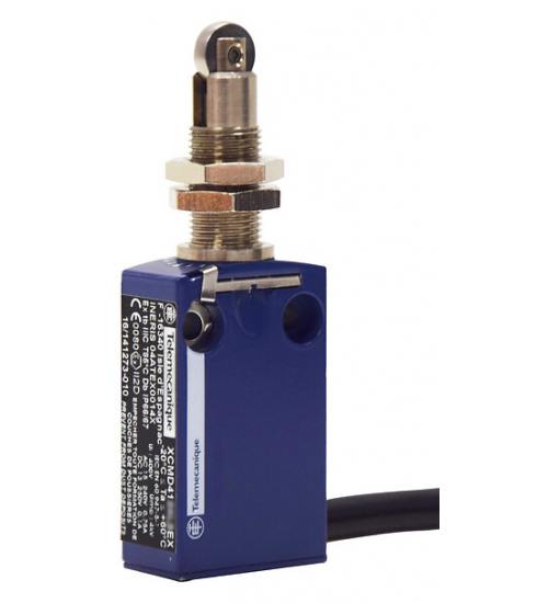 XCMD41F2L5EX - Limit switch, Limit switches XC Standard, XCMD, roller plunger, 2NC + 2 NO, ATEX/ IECEx - Telemecanique Sensors XCMD41F2L5EX - Limit switch, Limit switches XC Standard, XCMD, roller plunger, 2NC + 2 NO, ATEX/ IECEx - Telemecanique Sensors