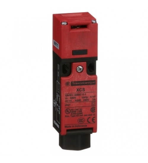 XCSPA593 - Preventa XCS, safety switches, plastic safety switch, 1 NC and 1 NO, slow break, 1 entry tapped 0.5 inch NPT - Telemecanique