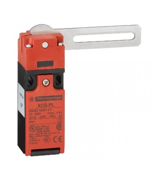 XCSPL561 - Guard switch, Telemecanique Safety switches XCS, XCSPL, straight lever, to right or to left, 1NC+1 NO, Pg11 - Telemecanique