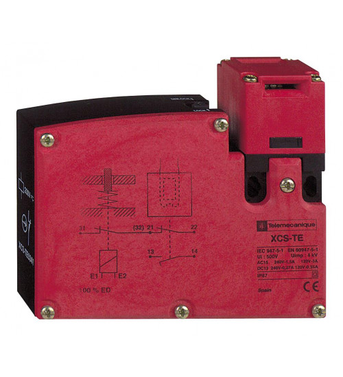 XCSTE7311 - Safety switch, Telemecanique Safety switches XCS, plastic XCSTE, 2 NC, slow break, 1 entry tapped Pg 11, 24 V. XCSTE7311 - Safety switch, Telemecanique Safety switches XCS, plastic XCSTE, 2 NC, slow break, 1 entry tapped Pg 11, 24 V.