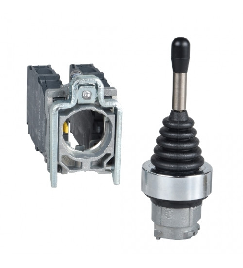 Schneider Electric XD4PA24 - Joystick controller plastic, Ã22, 4 directions, spring return, 1 NO