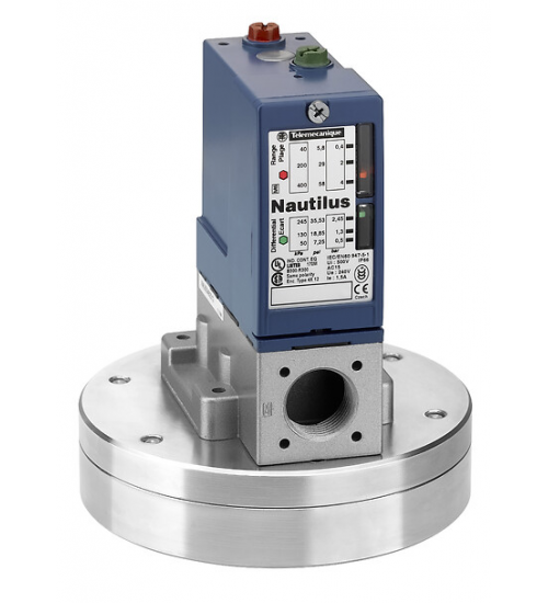 XMLBS35R2S11 - pressure switch XMLB 330 mbar - adjustable scale 2 thresholds - 1 C/O - Telemecanique Sensors