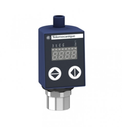 XMLR010G1P25 - Electronic pressure sensors, Pressure sensors XM, XMLR 10 bar, G 1/4, 24 VDC, 4...20 mA, PNP, M12 - Telemecanique Sensors
