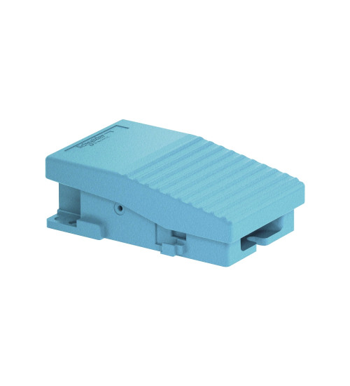 Schneider Electric XPEM110 - Single foot switch, metal, blue, without cover, 1 NO + 1 NC