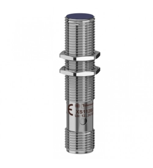 XS112BLPAM12 - Inductive sensor XS1 M12, L55mm, brass, Sn2mm, 12..24VDC, M12 - Telemecanique Sensors