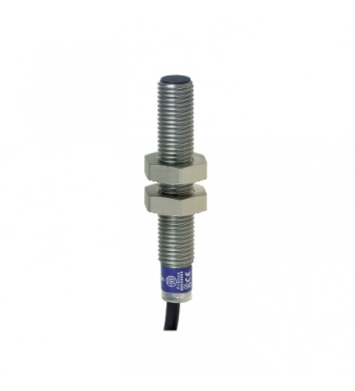 XS1M08PC410 - Inductive sensor XS1 M8, L50mm, stainless, Sn1.5mm, 12..24VDC, cable 2 m - Telemecanique Sensors