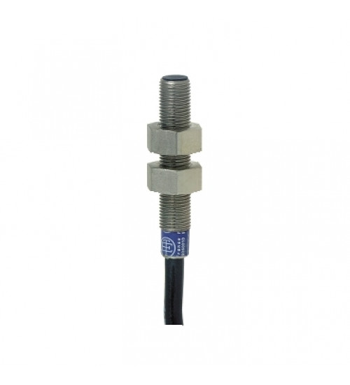 XS1N05PA310 - Inductive proximity sensors XS, inductive sensor XS1 M5, L28mm, brass, Sn1mm, 5..24VDC, cable 2m - Telemecanique Sensors